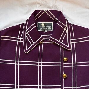 Women’s, Vintage, Hong Kong, Crown Royal Ltd., Plum Jacket.
